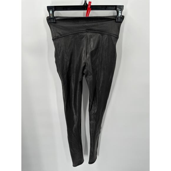 SPANX NWT Faux Leather Leggings in Black // XS - Picture 9 of 9